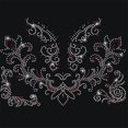 thumbnail image 1 of Flower Pattern Rhinestone Iron on Hotfix Heat Transfer Decal Bling Rhinestone Sticker Heat Transfer Patch Clothing Repair Applique for T-Shirt Clothing Pants Bags 11.7x8.3, 1 of 9