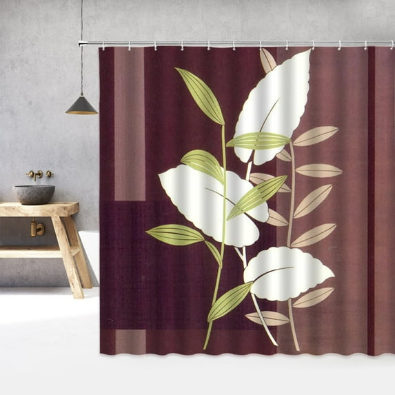 Flower Pattern Shower Curtain 3d Bath Curtains Waterproof With Bathroom Shower Curtain 180*180cm Polyester Washable Cloth