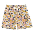 thumbnail image 1 of Flower Pattern Swim Trunks Quick Dry Beach Pool Board Shorts Lightweight Stylish Print Sizes 2T to XL, 1 of 8