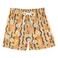 thumbnail image 1 of Flower Pattern Swim Trunks Quick Dry Beach Pool Board Shorts Lightweight Stylish Print Sizes 2T to XL, 1 of 8