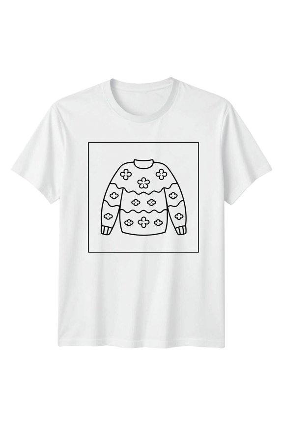 Flower Pattern T-Shirt Mens T-Shirt Womens Tee Graphic Unisex Top All Size S-5XL