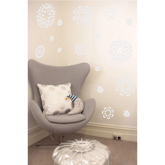 Flower Pattern Wall Decal Stickers