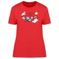 thumbnail image 1 of Flower Pattern Whale With Quote T-Shirt Women -Image by Shutterstock, Female Large, 1 of 2