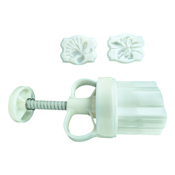 Flower Patterned Pastries Crafting Molds Manual Mooncakes Press Embosser