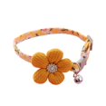 thumbnail image 1 of Flower Patterns Cat Collar with Bell – Adjustable, Soft, Lightweight, Comfortable Pet Collar for Holiday Parties and Daily Decoration, 1 of 8