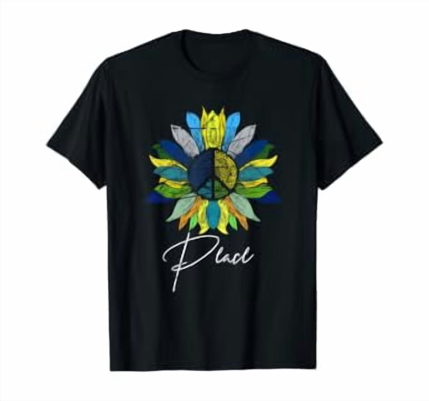Flower Symbolization Flower Peace Symbol T-Shirt - Walmart.com