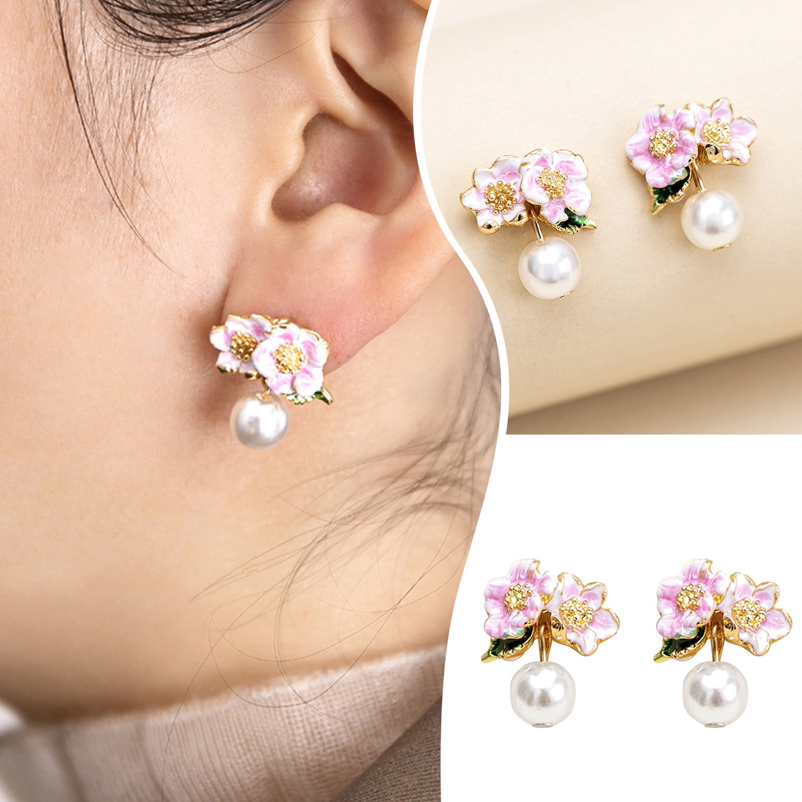 Buy Clara 92.5 Sterling Silver Real White Pearl Stud Earrings Online At  Best Price @ Tata CLiQ