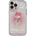 thumbnail image 1 of Flower Phone Case for iPhone 13 Pro, Cute Aesthetic Clear Pink Gradient Rose Phone Cover for Women Girls, 1 of 13