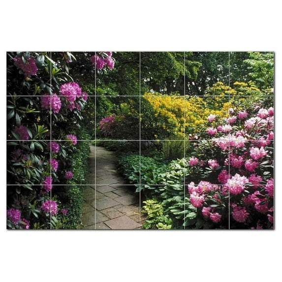 Flower Photo Ceramic Tile Mural Kitchen Backsplash Bathroom Shower, 404821-L64
