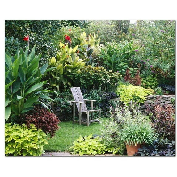 Flower Photo Ceramic Tile Mural Kitchen Backsplash Bathroom Shower, 404878-L54