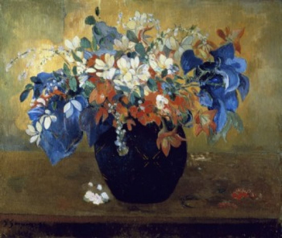 Flower Piece Paul Gauguin (1848-1903 French) National Gallery London England Canvas Art - Paul Gauguin (18 x 24)