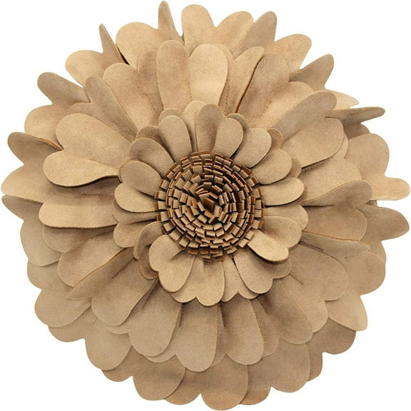 Flower Pillow – 3D Round Throw Pillows for Home Décor – Handmade Sweetheart Decorative Flower Pillow for Bed and Couch – Super-Soft