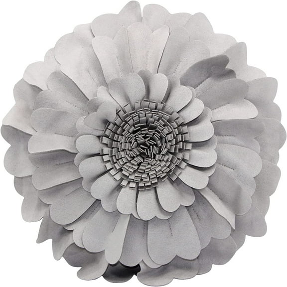 Flower Pillow – 3D Round Throw Pillows for Home Décor – Handmade Sweetheart Decorative Flower Pillow for Bed and Couch – Super-Soft