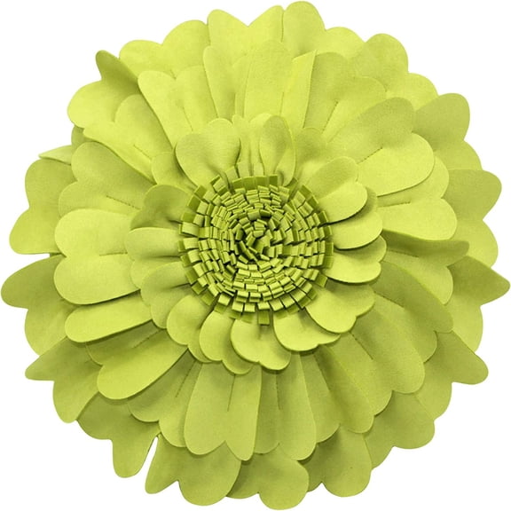 Flower Pillow – 3D Round Throw Pillows for Home Décor – Handmade Sweetheart Decorative Flower Pillow for Bed and Couch – Super-Soft