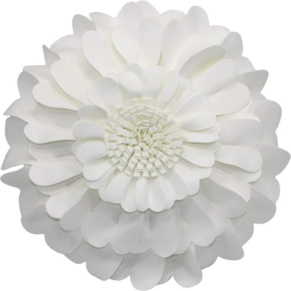 Flower Pillow – 3D Round Throw Pillows for Home Décor – Handmade Sweetheart Decorative Flower Pillow for Bed and Couch – Super-Soft