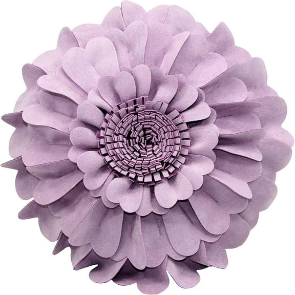 Flower Pillow – 3D Round Throw Pillows for Home Décor – Handmade Sweetheart Decorative Flower Pillow for Bed and Couch – Super-Soft