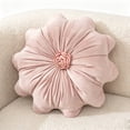 thumbnail image 1 of KOGITI Flower Pillow Cushion Round Decorative Throw Pillow,for Sofa Bed, Soft Round 15.7 Velvet, 1 of 8