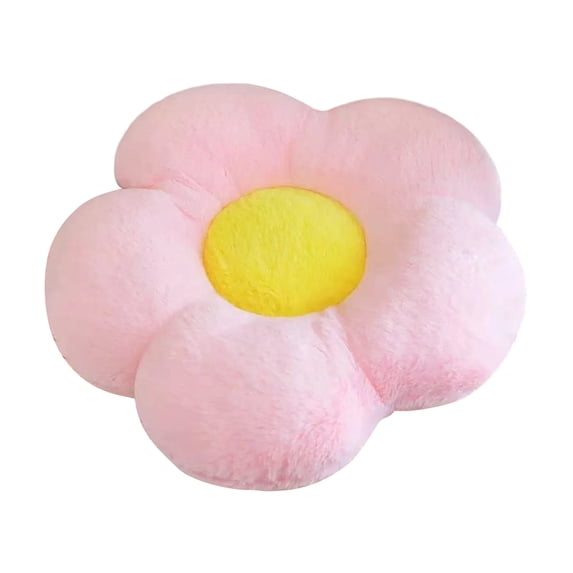 Flower Pillow, Cute Daisy Decorative Throw Pillow Cushion 13.8" Home Decorative Pillows for Bed, Sofa, Couch(Pink)