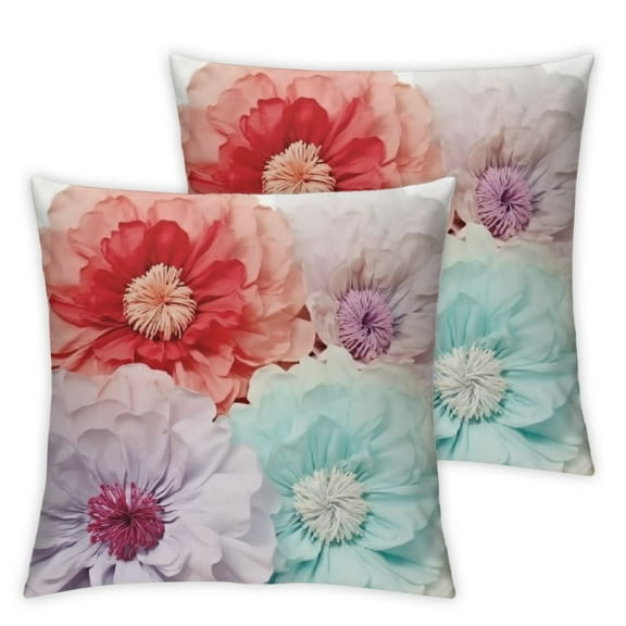 Flower Pillow – Decorative Pillow Round Throw Pillows for Home Décor – Handmade Sweetheart Flower Pillow for Bed & Couch-Sunflower Pillow - Grey