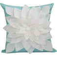 thumbnail image 1 of Flower Pillow - Decorative Throw Pillow – 17” Square Flower Pillows – 3D Effect with Dual Colors – Soft & Comfortable Fabric – Elegant Handmade – Perfect for Home, 1 of 5