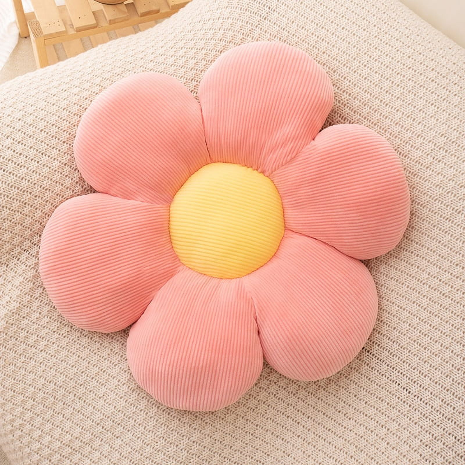 Flower Pillow,Flower Shaped Throw Pillow Butt Cushion Flower Floor