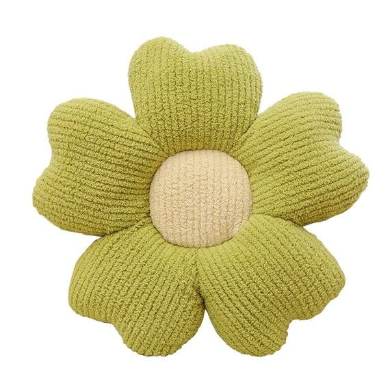 Flower Pillow Flowers Shaped Pillow Cushion Decorative Daisy Pillow for Bed Cute Throw Pillow Flower Floor Pillow Soft Seat Cushion Cushion(19.7Inch,Green)