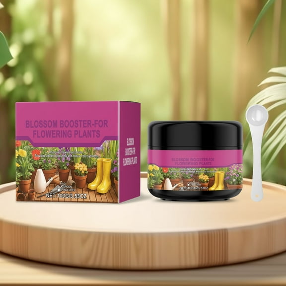 Flower Plant Booster | Enhanced Bloom & Fruit Formula | Concentrated Flowering, Fast Absorption, Easy Application, All-Season Use | Universal | 1 Pack + Spoon