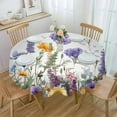 thumbnail image 1 of Flower Plant Daisy Lavender Table Cloth Waterproof Wedding Holiday Tablecloth Coffee Table Decor Table Cover, 1 of 5