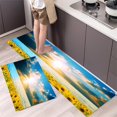 thumbnail image 1 of Flower Plant Floral Sunflower Boho Anti Fatigue Kitchen Rug Non Slip Kitchen Floor Mats Comfort Standing Mats Farmhouse Chef Mats, 1 of 6