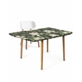 thumbnail image 1 of Flower Plant Rectangle Tablecloth, Waterproof Elastic Fitted Table Covers for 3 Foot Tables, 24x36inch Decorative Tablecloths for Picnic, Camping, Outdoor, Aesthetics Floral Botanical Country Leaf, 1 of 6