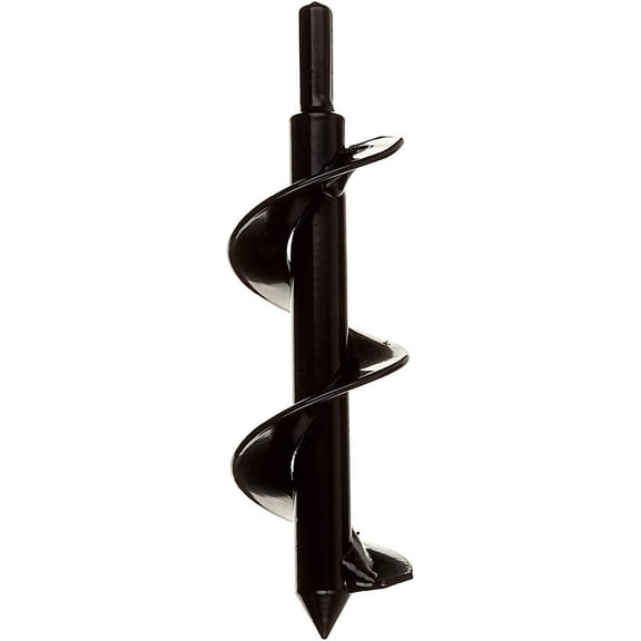 Flower Planting Auger & Grass Plug Tool - Compact Auger Drill Bit for Planting Flowers & Grass Plugs - Garden Digging Tool for Soil & Sand - 2" x 7" Long with 3/8" Non-Slip Hex Drive