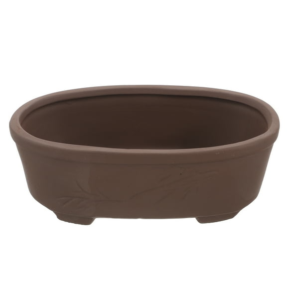 WRITWAA Plant Pots Garden Planting Bowl Natural Clay Assorted Color 1Set