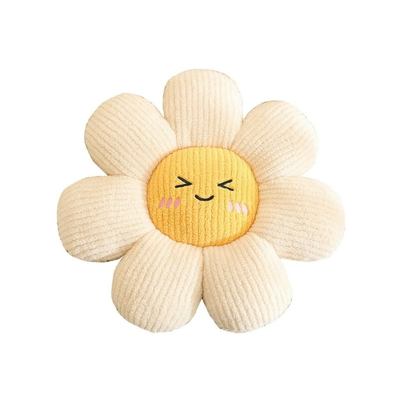 Flower Plush Toy, Flower Shaped Throw Pillow, 17.7 Inches Decorative Pillows Flower Seat Cushion, Best Partner for Reading, Room, Watching TV