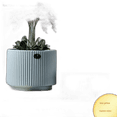 thumbnail image 1 of Flower Pot Ceramics With A Tray White Home Balcony Phalaenopsis Orchid Green Poor Basin Large Glossy Single Extra Large Gray V Pattern (Ceramic Whole Washbin) Ceramic, 1 of 21