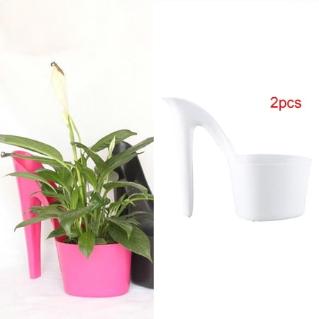 Flower Pot High Heel Shaped Home Decor Table Ornaments Planter Nursery Pot Flower Pots Lightweight Bonsai Pot white