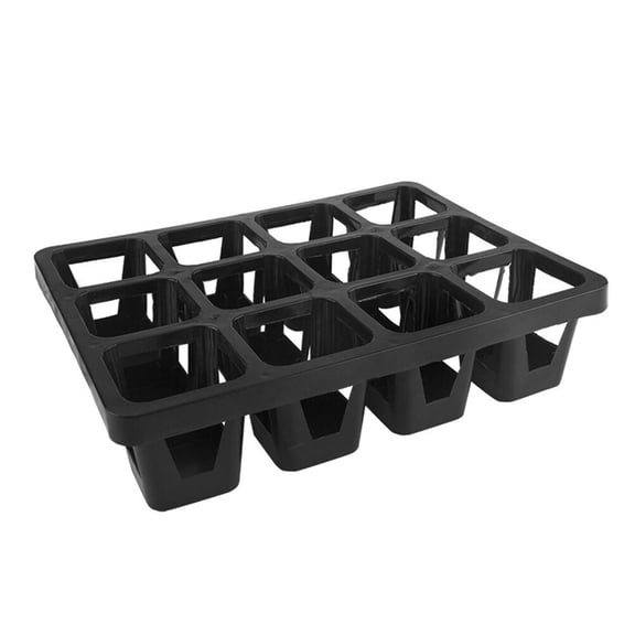 BESTOYARD Nursery Pot Tray Black 3Pcs Water Storable For Bookshelf Indoor Plants