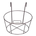 thumbnail image 1 of Flower Pot Holder Simple Iron Railing Flower Stand Hanging Flower Pot Stand for Balcony Patio GardenBronze, 1 of 1