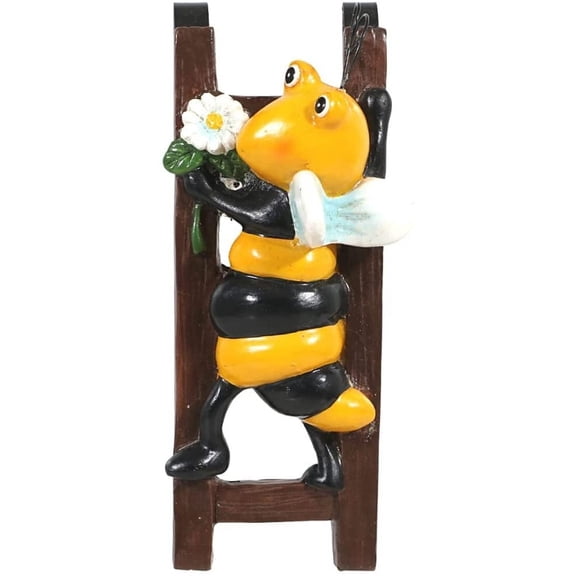 Flower Pot - Hugger Figurine - Bumblebee Garden Decor - Get All The Fun Collections of Pot Pal Climbers - Hanging Planter Decorations - Patio Decor - Yard Decor