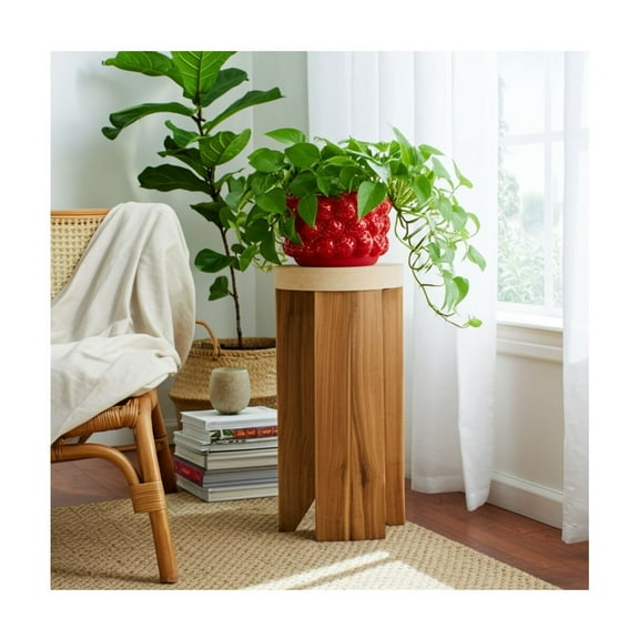 Flower Pot and Planter for Home Decor - Cheerful Plant Pots Perfect for Indoor or Outdoor Herbs, Ferns, or Succulents - Modern Pots for Indoor Plant Stands Great for Garden and Patio Decor - 6" Red