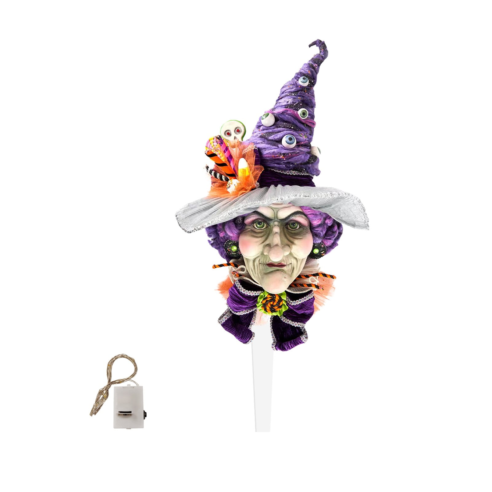 Flower Pot Sign Scary Witch Card Flower Pot Decoration Card ,Safe