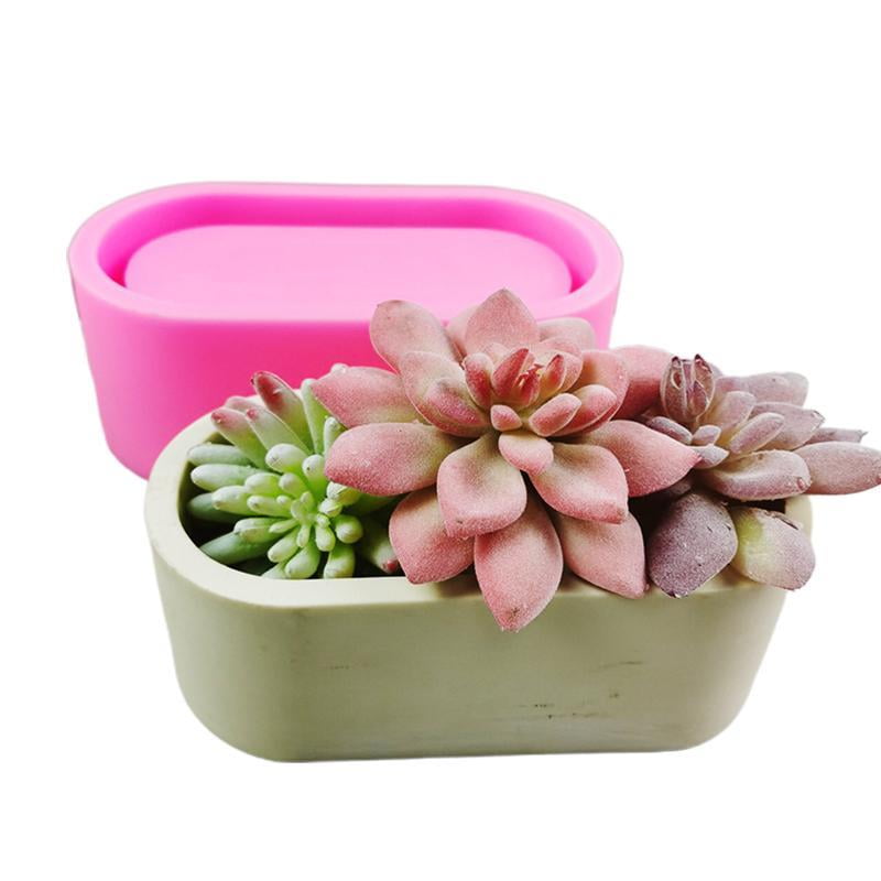 Flower Pot Silicone Mold Concrete Cement Planter Mold Flowerpot Epoxy ...