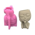 thumbnail image 1 of Flower Pot Silicone Molds Big for Head for Doll Planter Epoxy Casting Mold for Handmade Craft Casting Plan, 1 of 8