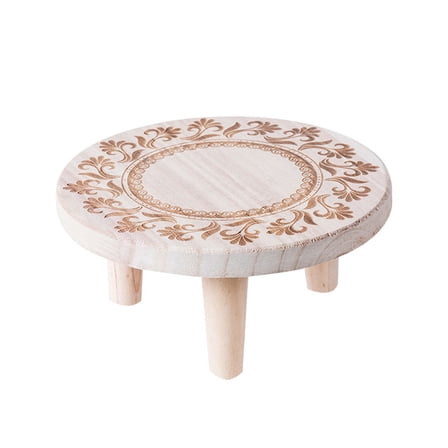 Flower Pot Stand Stands Rack Indoor Tiered Planters For Outdoor Small Tall Wooden Beige 16x8cm