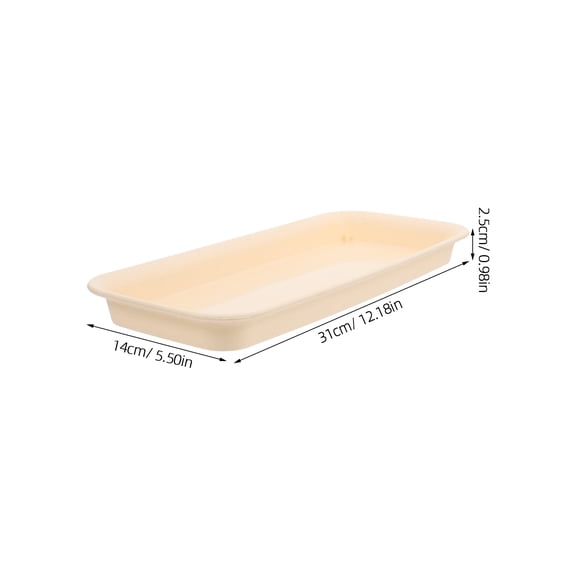 Rectangular Terracotta Plant Saucer Tray for Flower Pots - Garden Pot Drip Tray