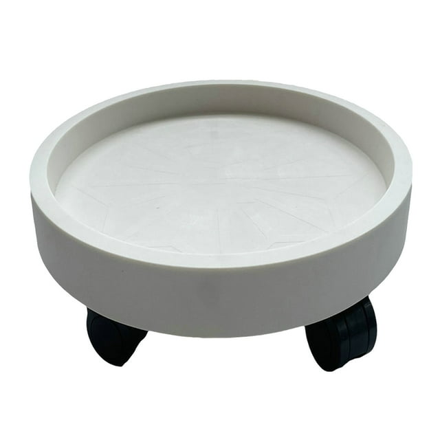 Flower Pot Tray Wheels Round Shape Removable Rotating Wheels Plant