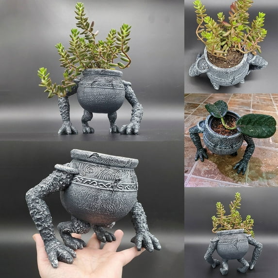 Flower Pot, Unique Artistic Planter for Balcony, Garden, Patio, Indoor
