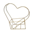 thumbnail image 1 of Flower Pot Vase Gold Electroplated Love Vases for Flowers Centerpieces Heart Wedding Gifts Geometric Flower Stand, 1 of 8