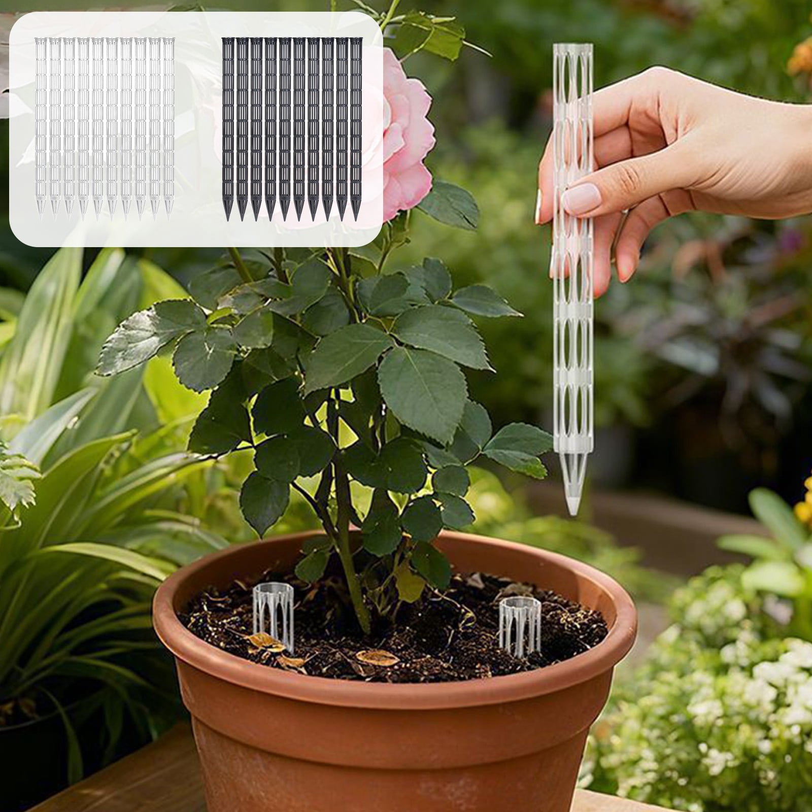 Pot Vent Flower Pot Ventilation Ducts 10 Pack Breathable Plastic Aeration Tubes ...