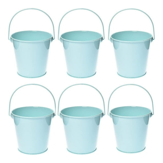 Flower Pots For Indoor Plants 6Pc Christmas Decorative Ornament Metal Crafts Tinplate Plant Planter Pots For Plants