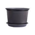 thumbnail image 1 of Flower Pots for Indoor Plants, Thickened Plastic Planter 18x18x13cm with Tray, Round Beige Pot for Garden & Home Decor Plant Pots Indoor with Drainage, 1 of 6